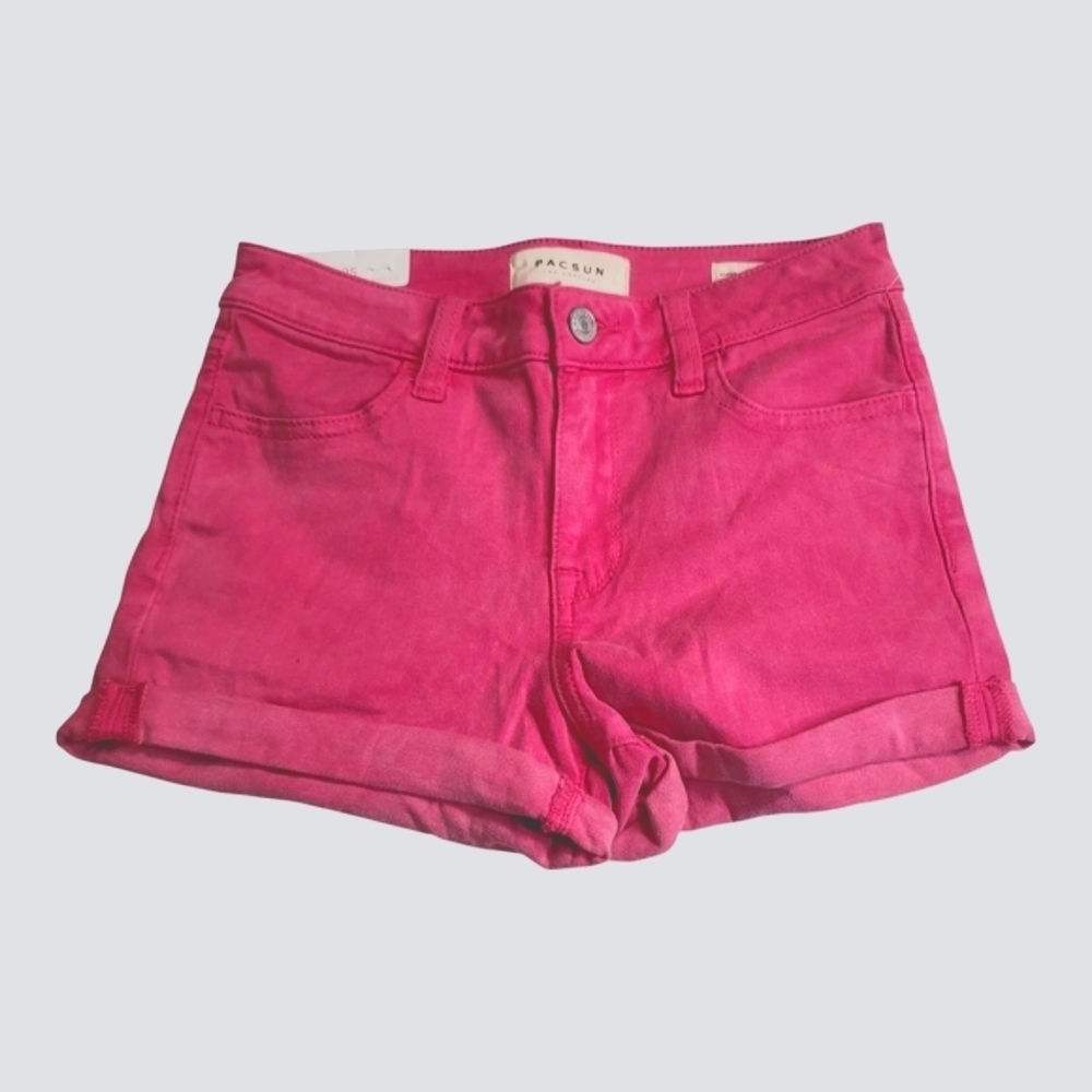 PacSun Pink Jean Shorts Vibrant Denim Style